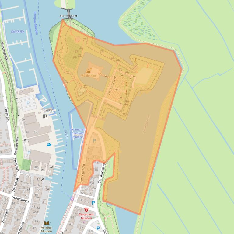 Kaart van postcodegebied 1398AA.