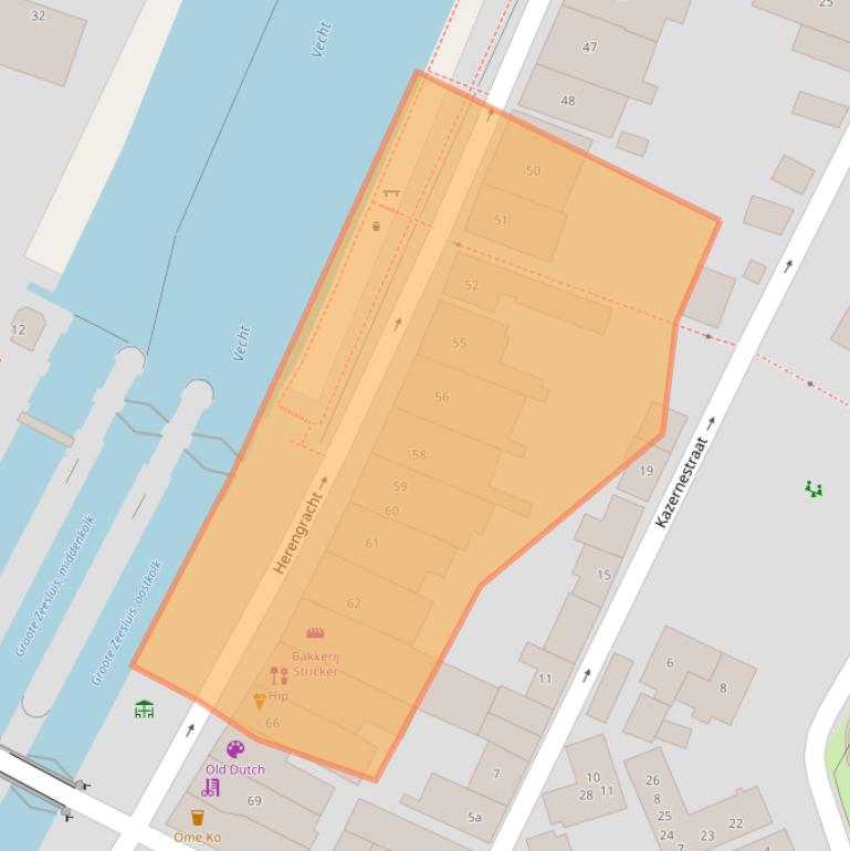 Kaart van postcodegebied 1398AC.