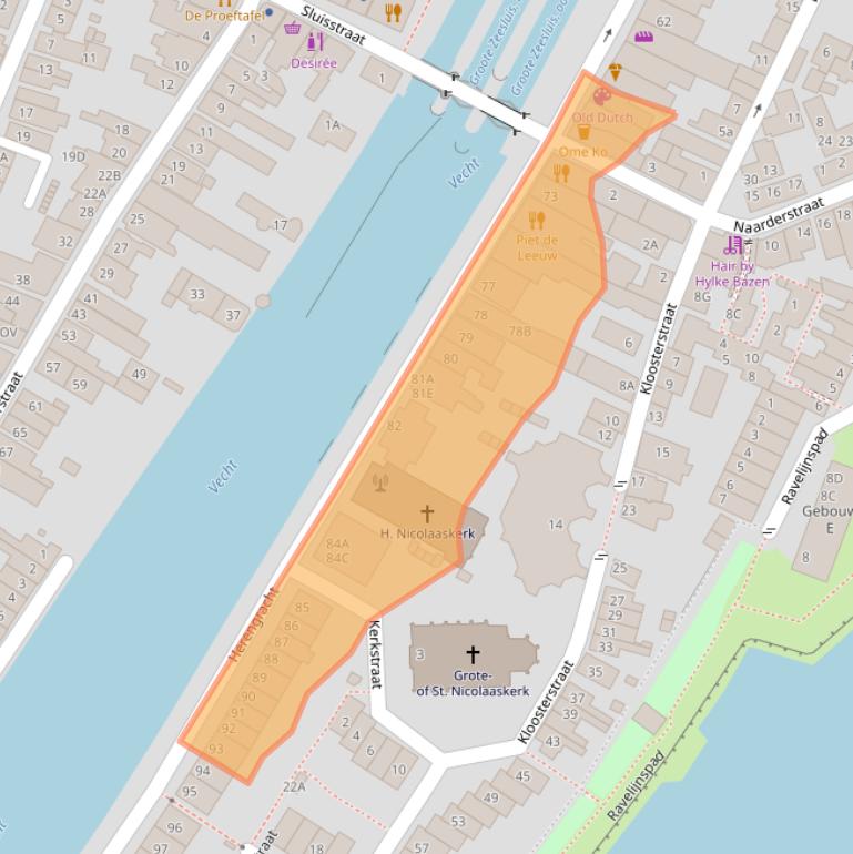 Kaart van postcodegebied 1398AD.