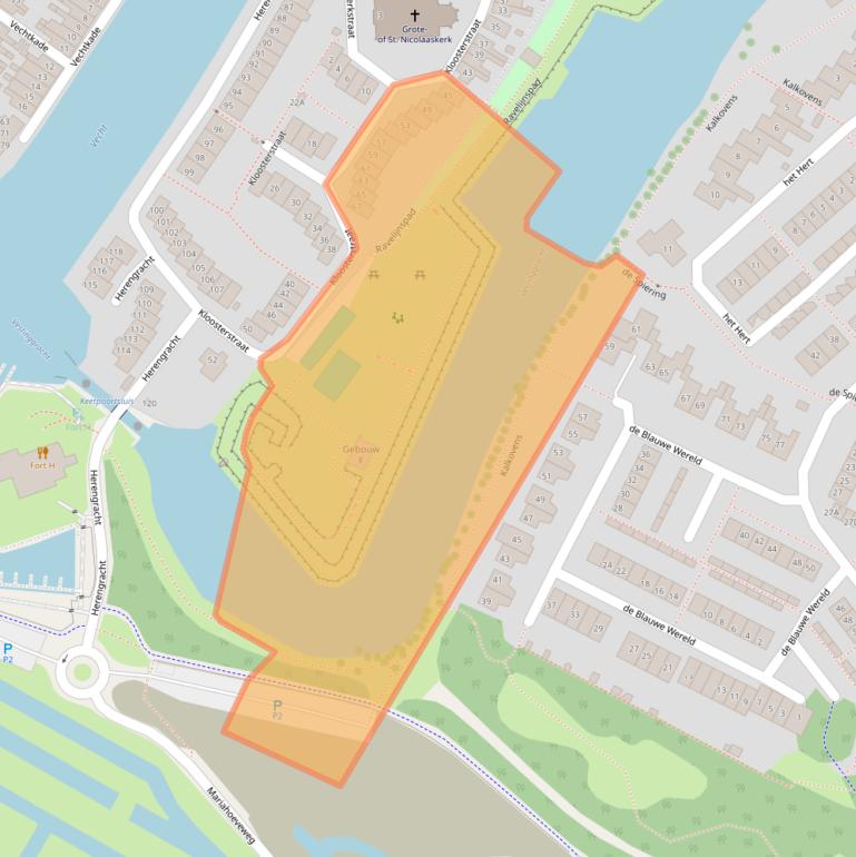 Kaart van postcodegebied 1398AL.