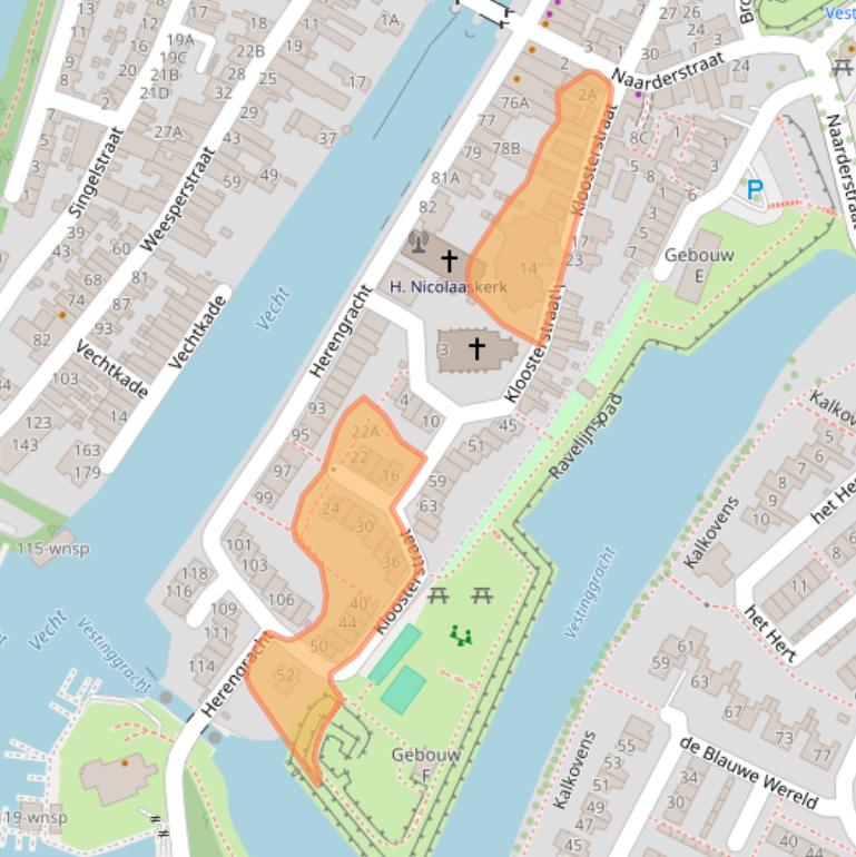 Kaart van postcodegebied 1398AM.