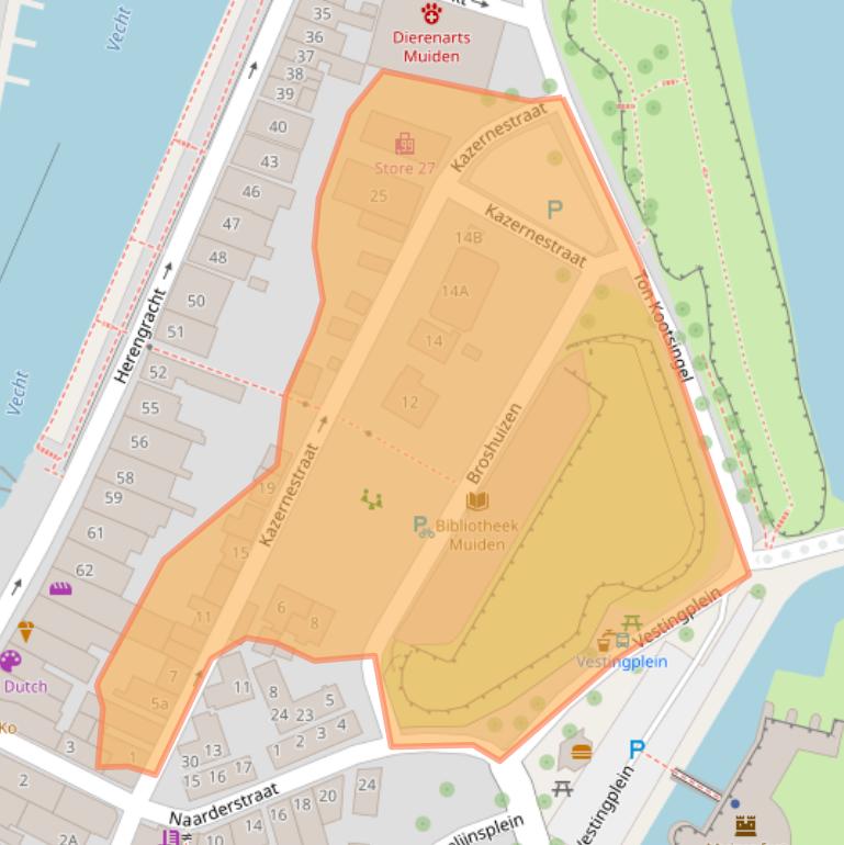 Kaart van postcodegebied 1398AN.