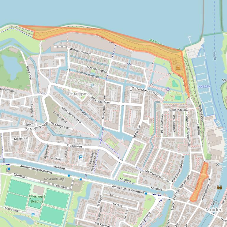 Kaart van postcodegebied 1398BA.