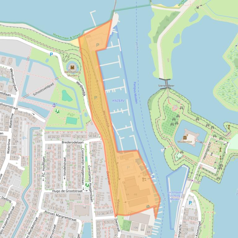 Kaart van postcodegebied 1398BB.