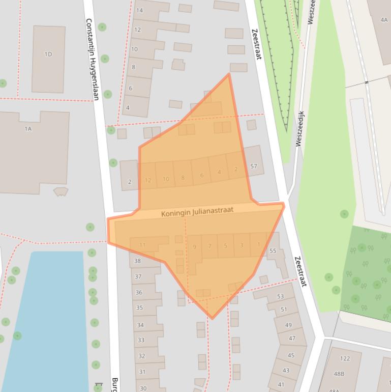 Kaart van postcodegebied 1398BD.