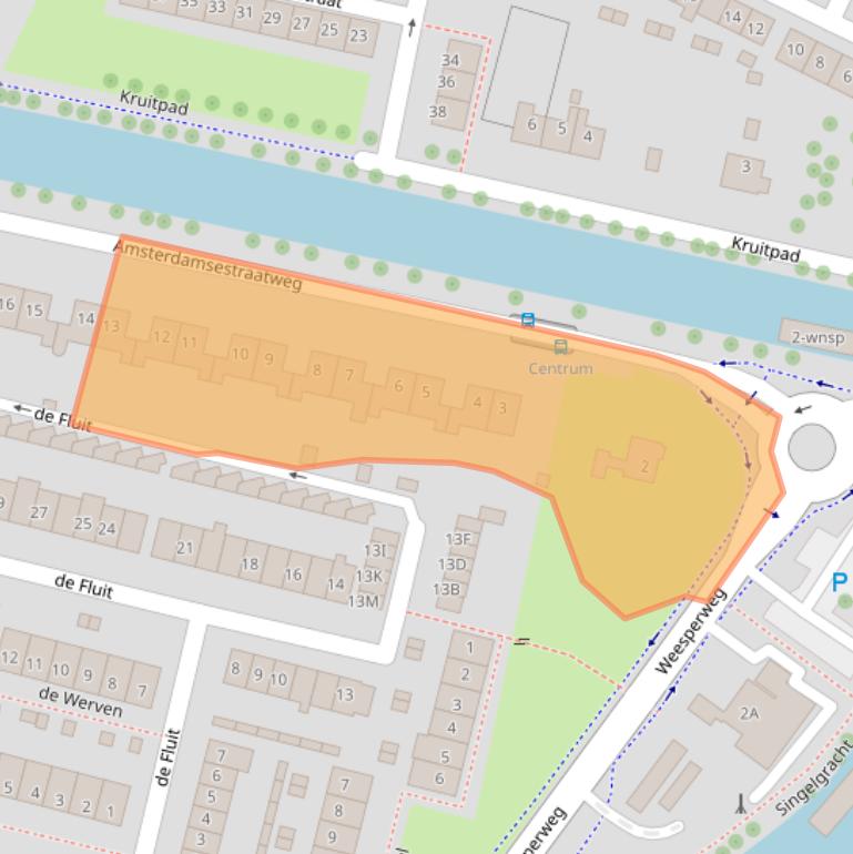 Kaart van postcodegebied 1398BR.