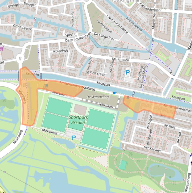 Kaart van postcodegebied 1398BS.