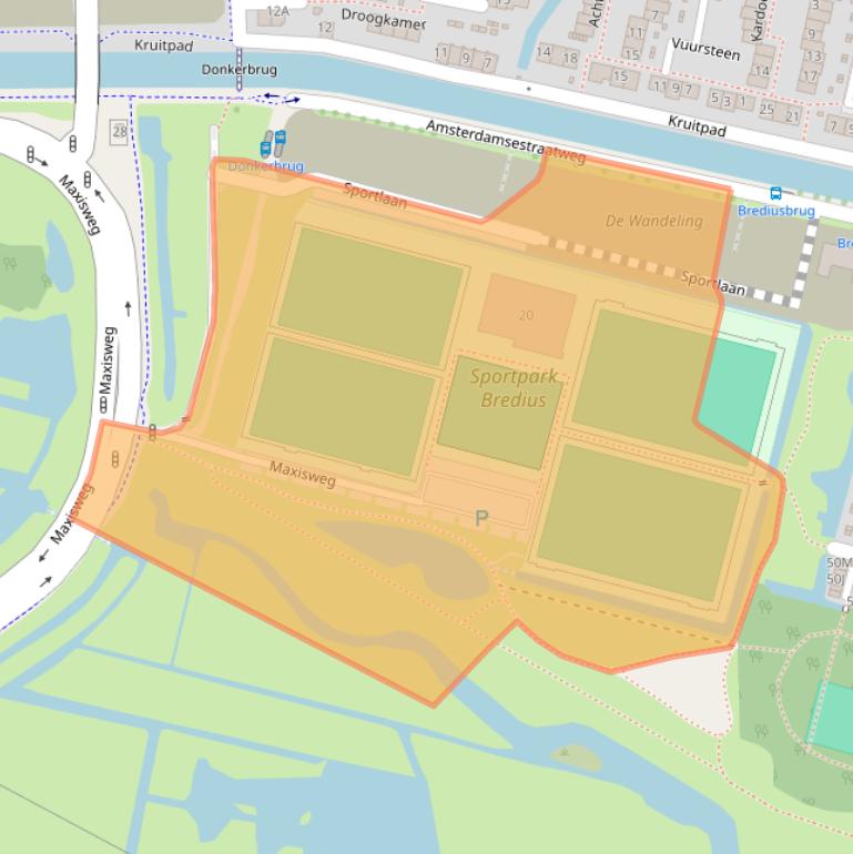 Kaart van postcodegebied 1398BT.