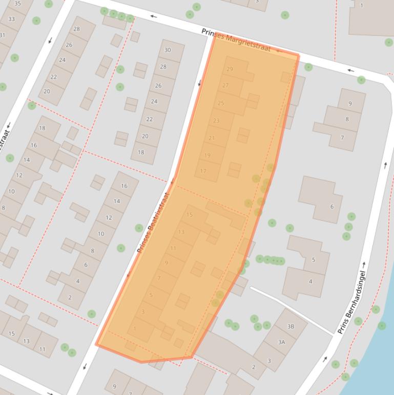 Kaart van postcodegebied 1398CJ.