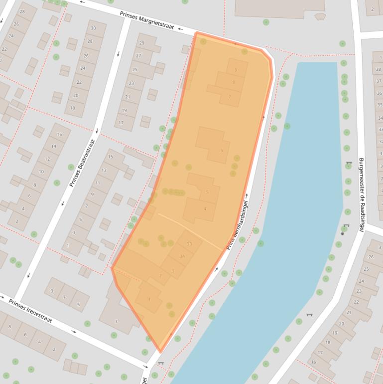 Kaart van postcodegebied 1398CR.