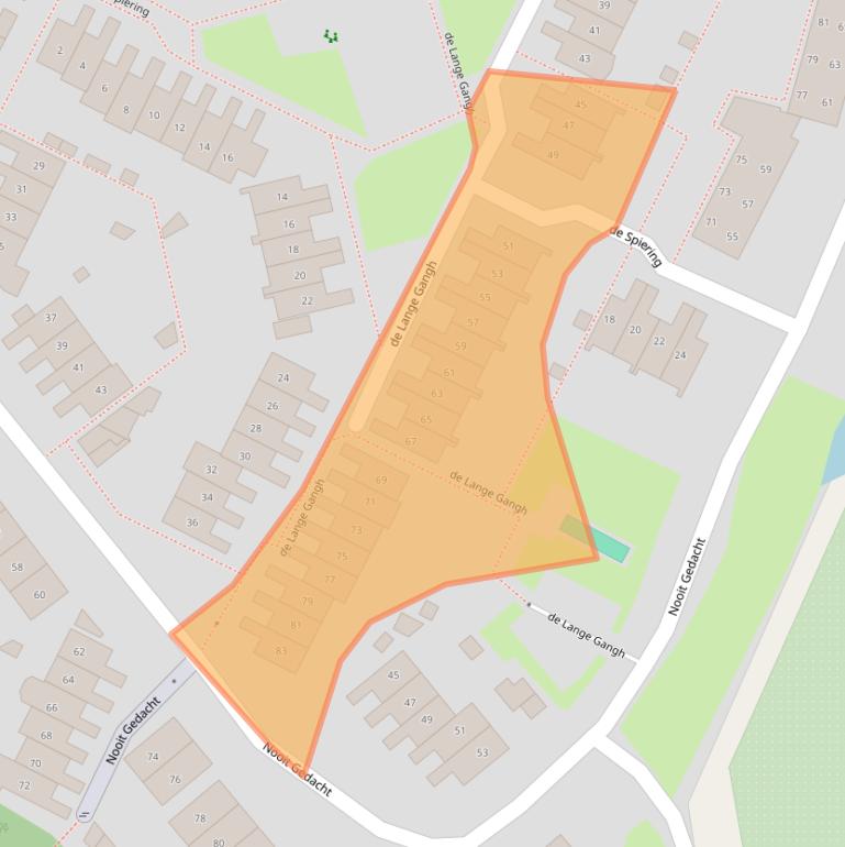 Kaart van postcodegebied 1398CW.