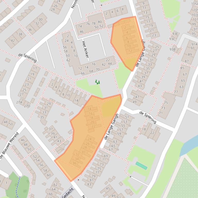 Kaart van postcodegebied 1398CX.