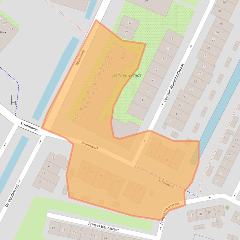 Kaart van postcodegebied 1398DS.