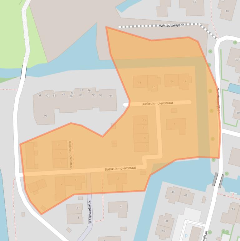 Kaart van postcodegebied 1398DX.