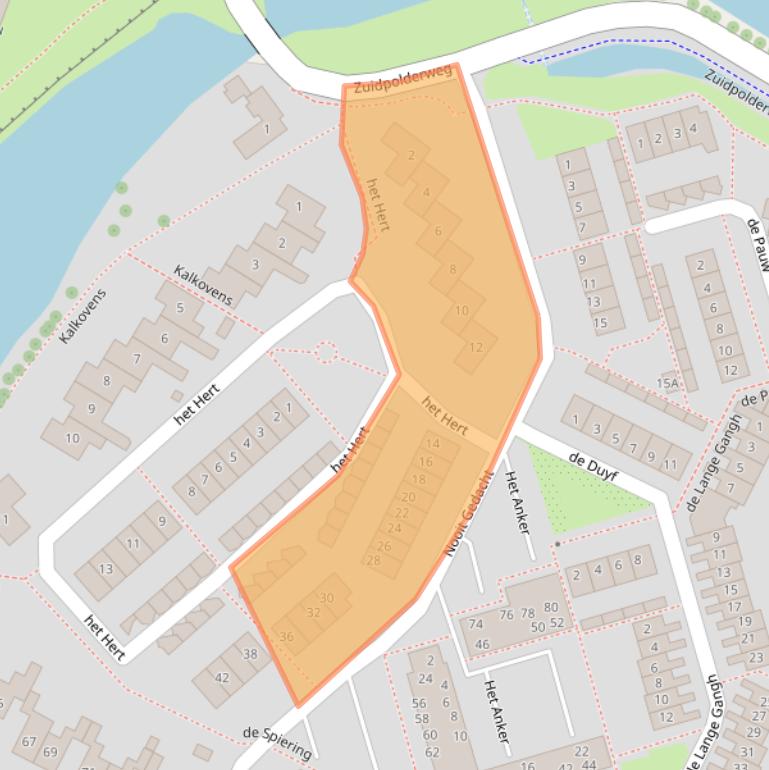 Kaart van postcodegebied 1398ED.