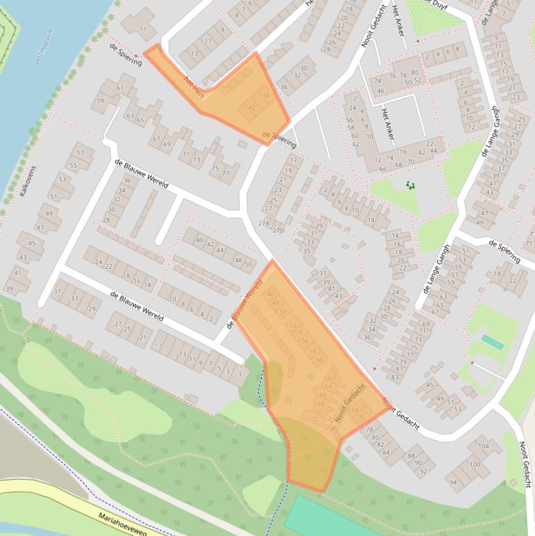 Kaart van postcodegebied 1398EE.