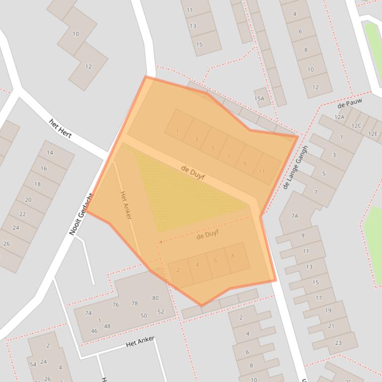 Kaart van postcodegebied 1398EH.