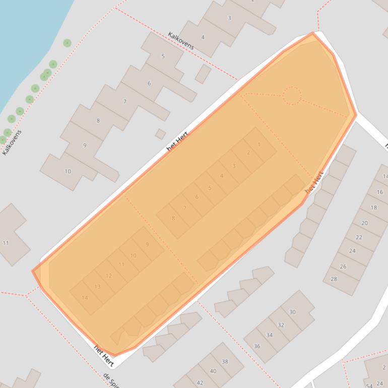 Kaart van postcodegebied 1398EJ.