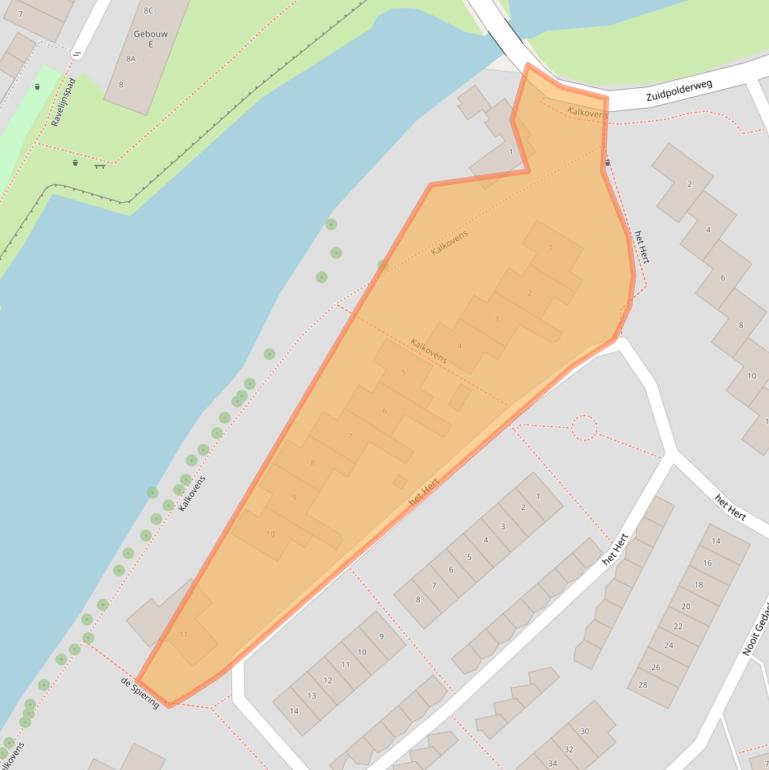 Kaart van postcodegebied 1398EK.