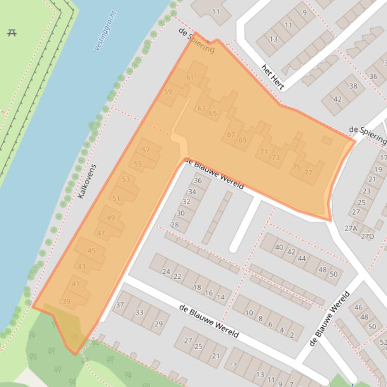 Kaart van postcodegebied 1398EP.