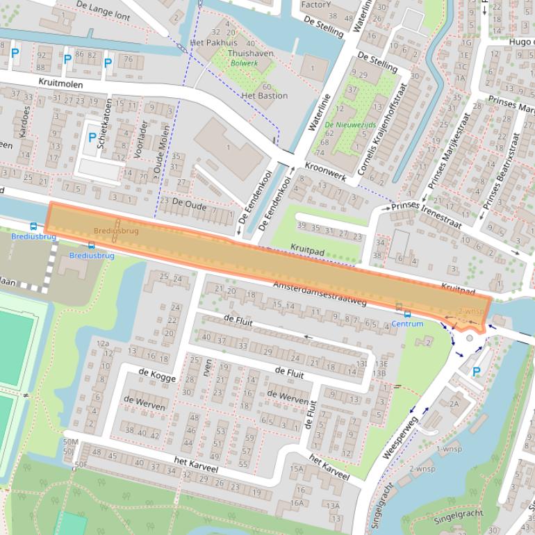 Kaart van postcodegebied 1398ER.