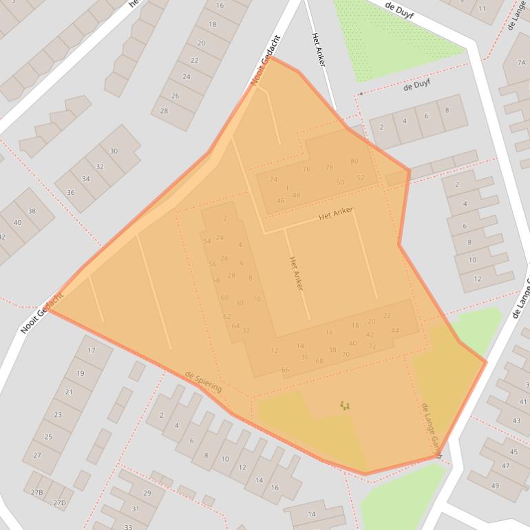 Kaart van postcodegebied 1398ES.