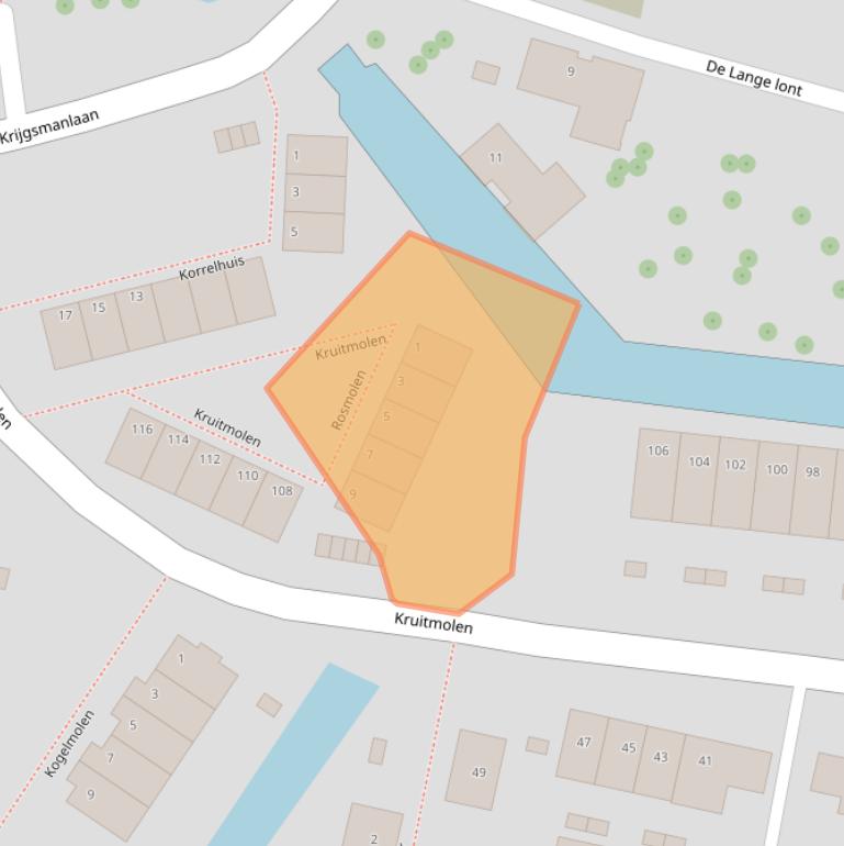 Kaart van postcodegebied 1398HC.