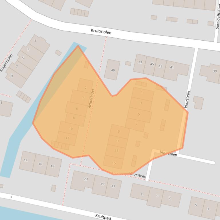 Kaart van postcodegebied 1398HT.
