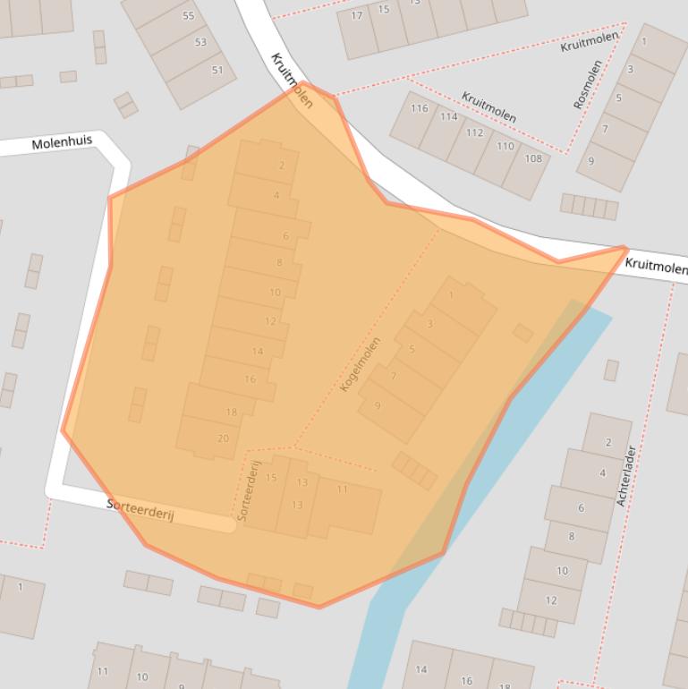 Kaart van postcodegebied 1398HV.