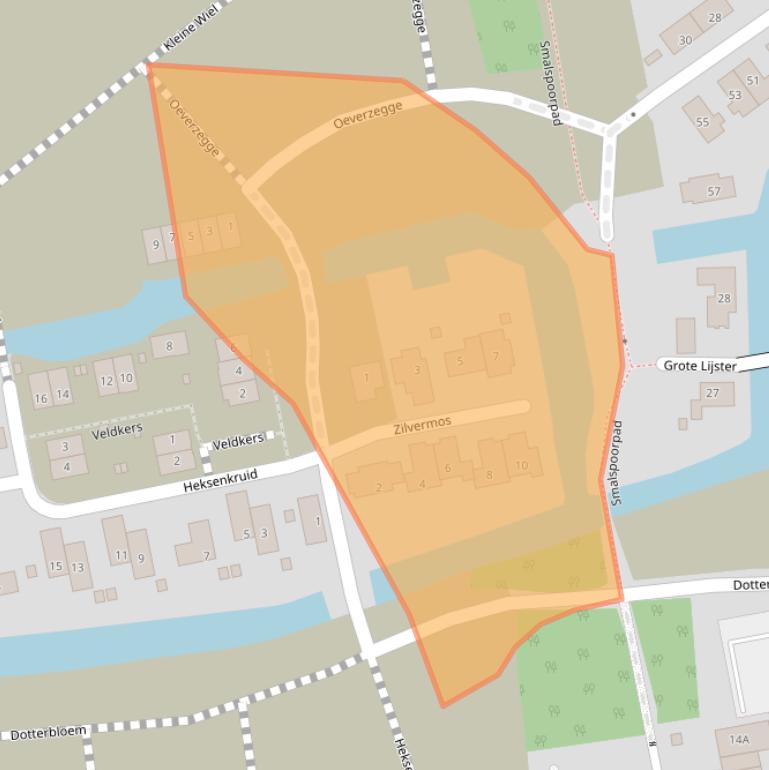 Kaart van postcodegebied 1398KA.