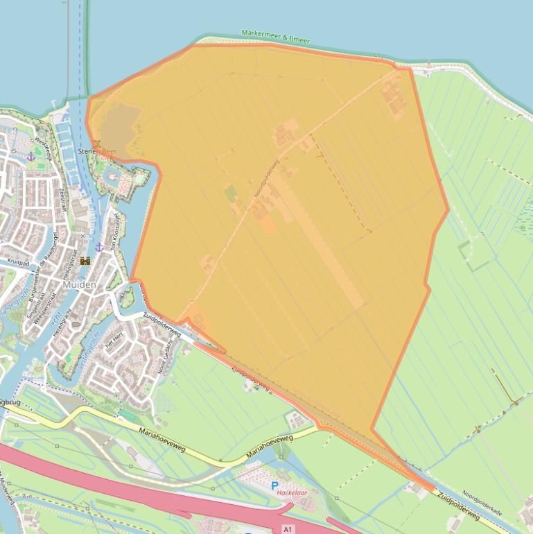 Kaart van postcodegebied 1398PE.