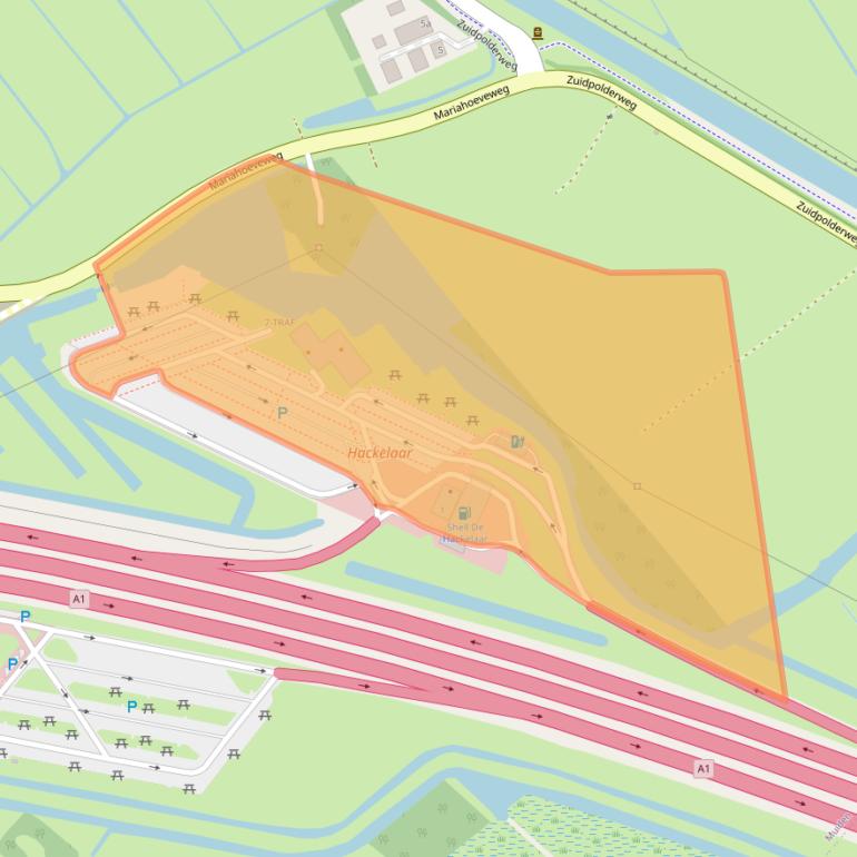 Kaart van postcodegebied 1398PW.