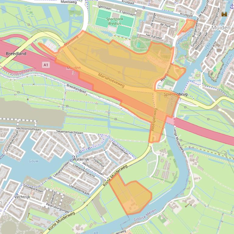 Kaart van postcodegebied 1398XD.