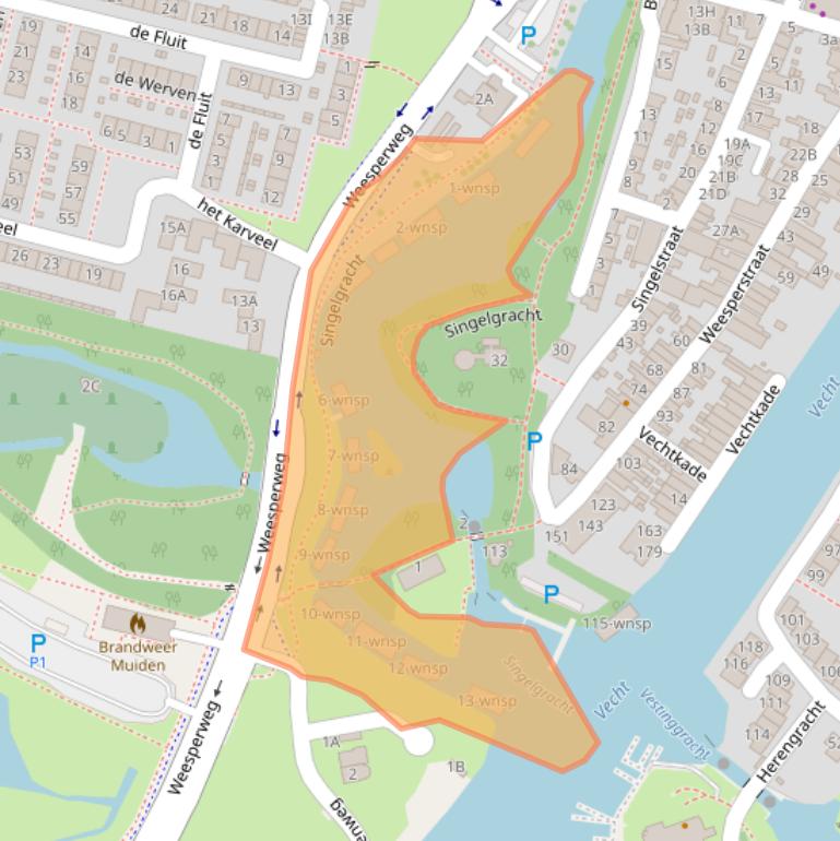 Kaart van postcodegebied 1398XE.