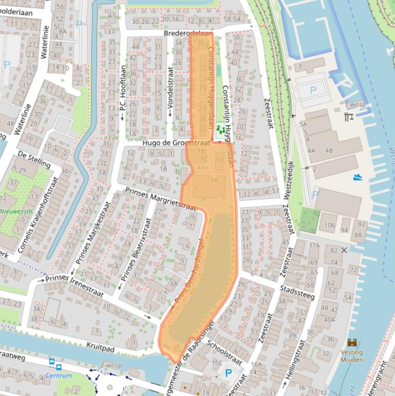 Kaart van postcodegebied 1398XG.