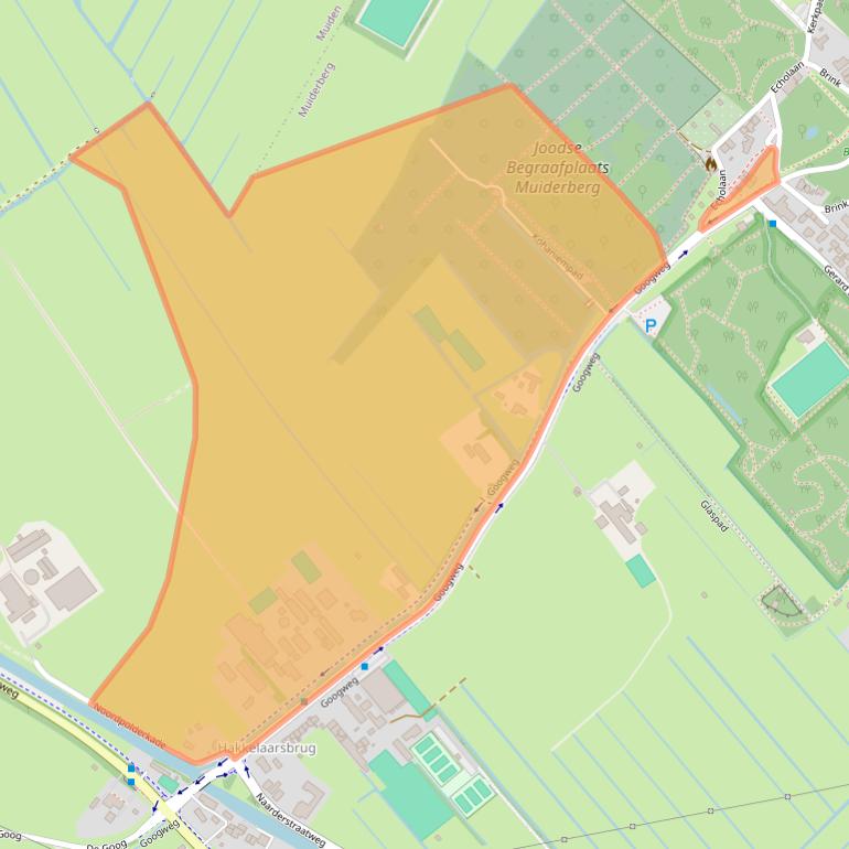 Kaart van postcodegebied 1399ER.