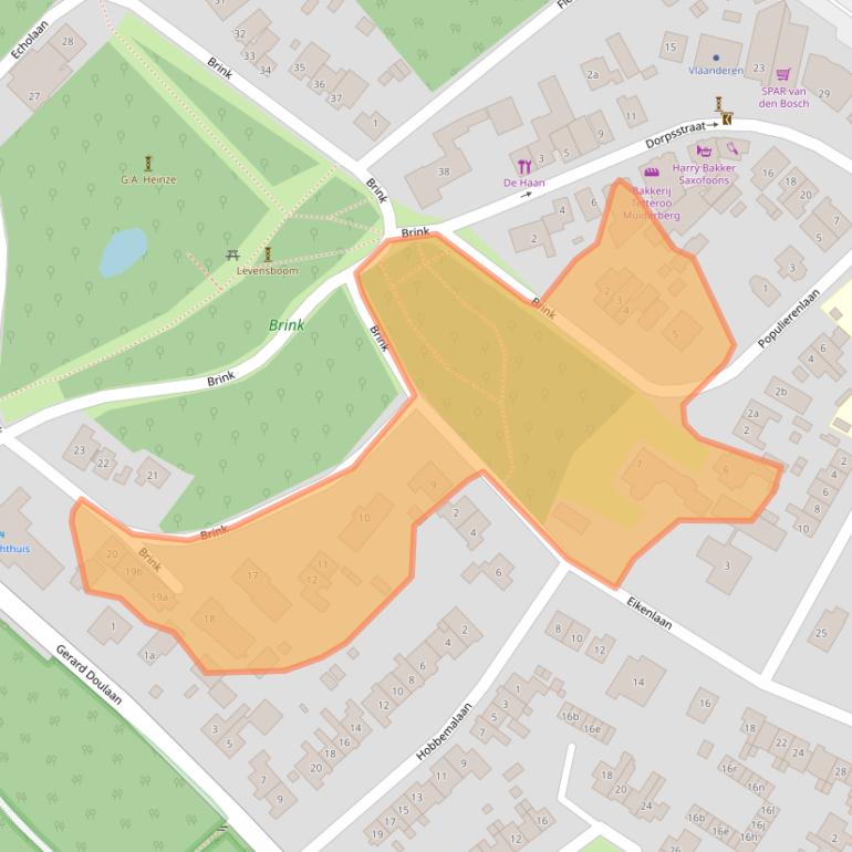 Kaart van postcodegebied 1399GW.