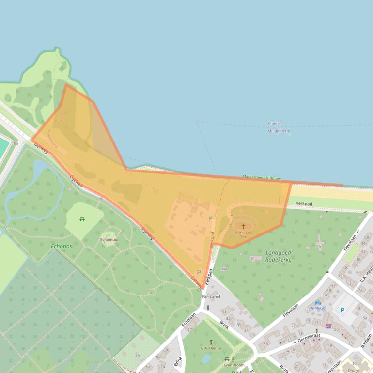 Kaart van postcodegebied 1399HA.