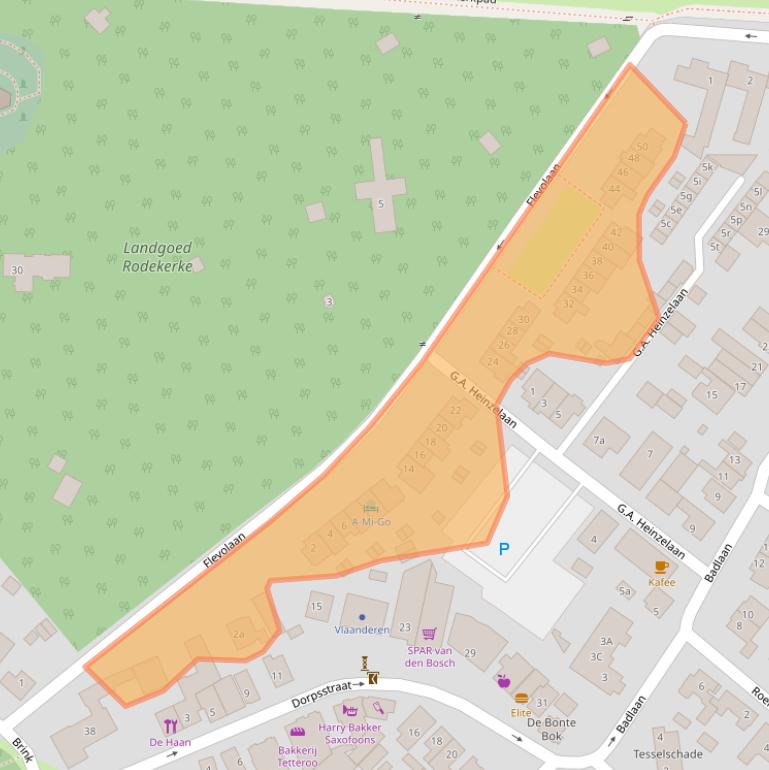 Kaart van postcodegebied 1399HG.