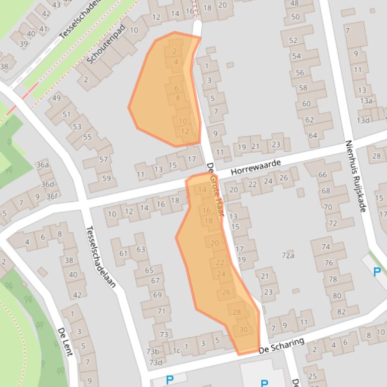 Kaart van postcodegebied 1399HP.