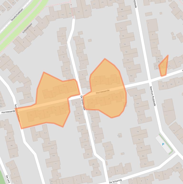 Kaart van postcodegebied 1399HT.