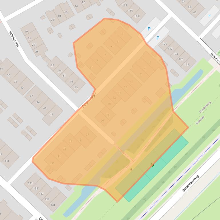 Kaart van postcodegebied 1399KR.