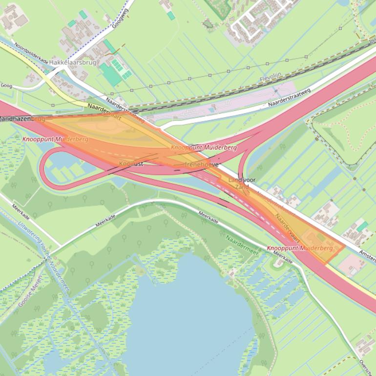 Kaart van postcodegebied 1399PH.