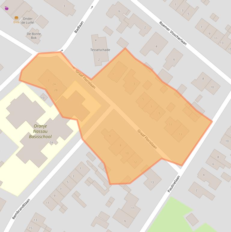 Kaart van postcodegebied 1399VL.