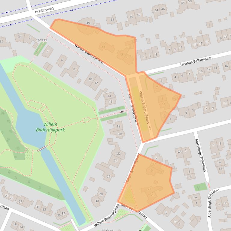 Kaart van postcodegebied 1401AP.