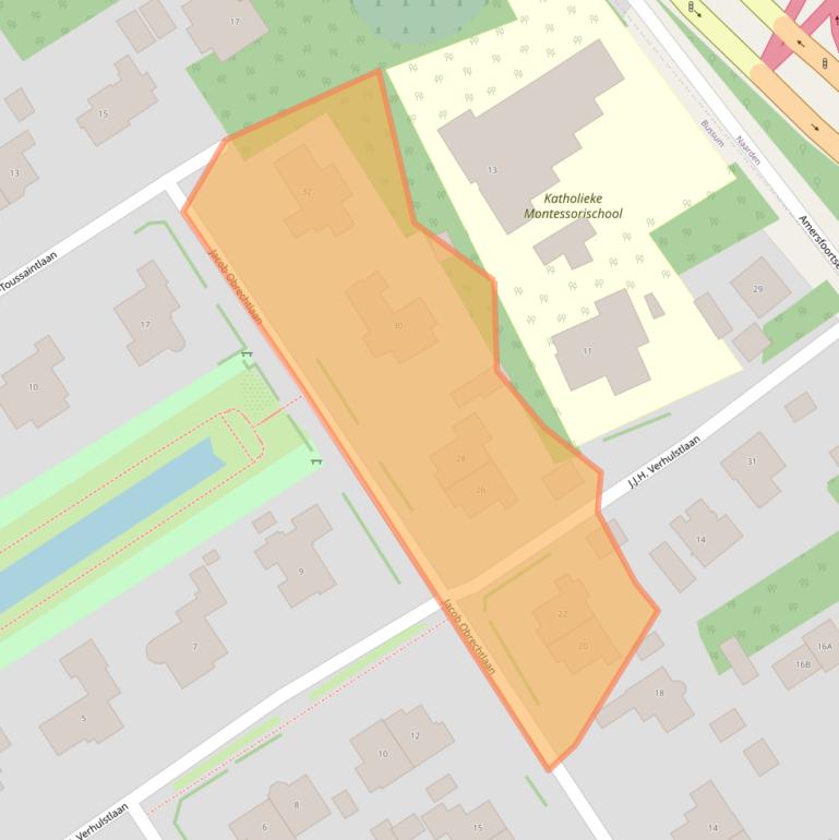 Kaart van postcodegebied 1401CH.