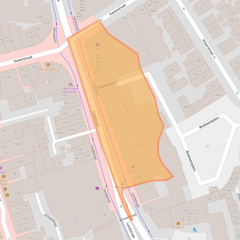 Kaart van postcodegebied 1401EP.