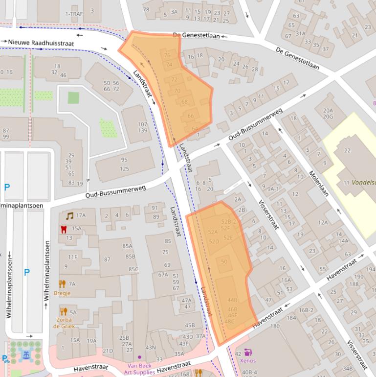 Kaart van postcodegebied 1401ER.