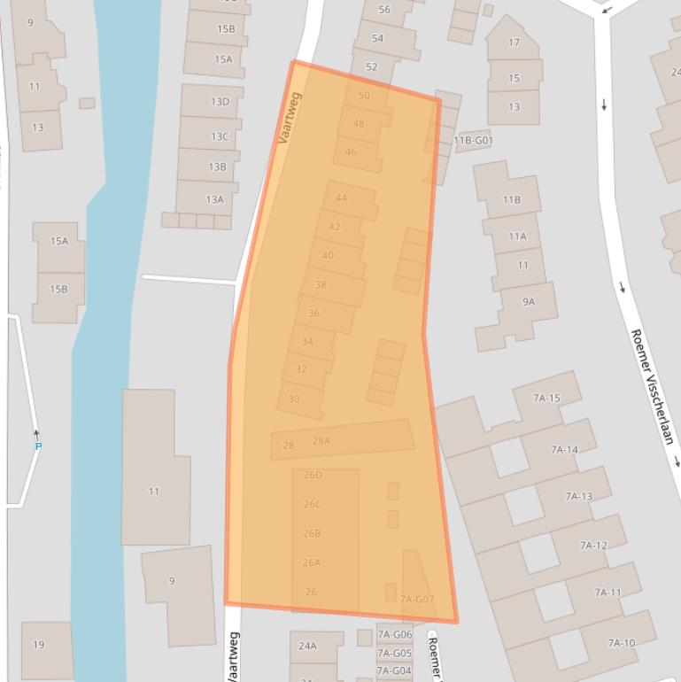 Kaart van postcodegebied 1401RC.