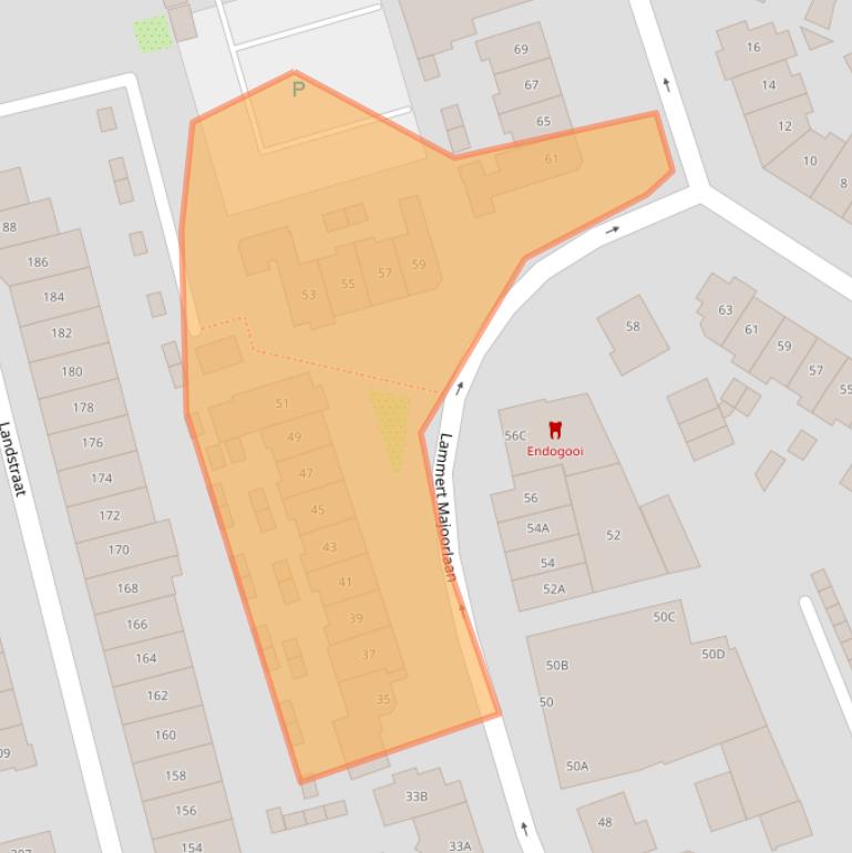 Kaart van postcodegebied 1401RL.